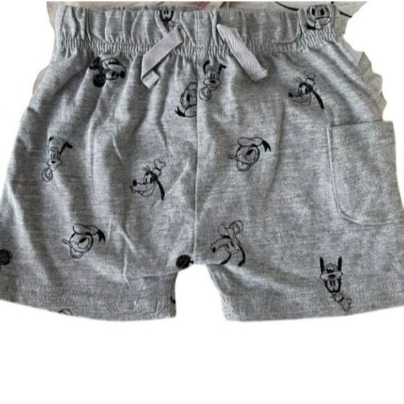 Disney Baby Mickey Mouse & Friends Newborn 3-Piece Set With Shirt Bodysuit & Sho - Picture 4 of 5